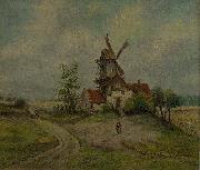 Caspar David Friedrich Landscape with mill oil